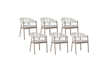 Hagestol sett med 6 Flavia - Hagemøbler & utemiljø - Balkong & terrasse - Balkongmøbler - Balkongstoler