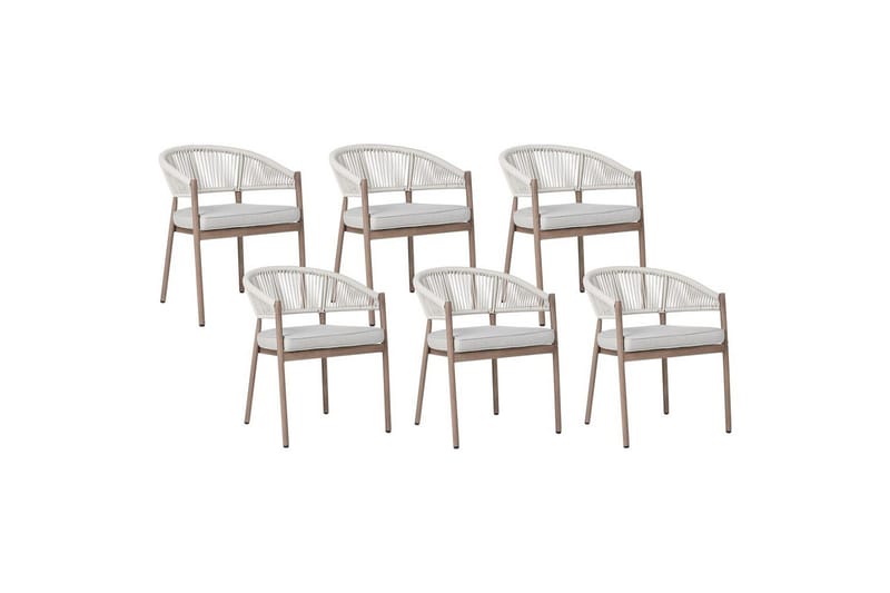 Hagestol sett med 6 Flavia