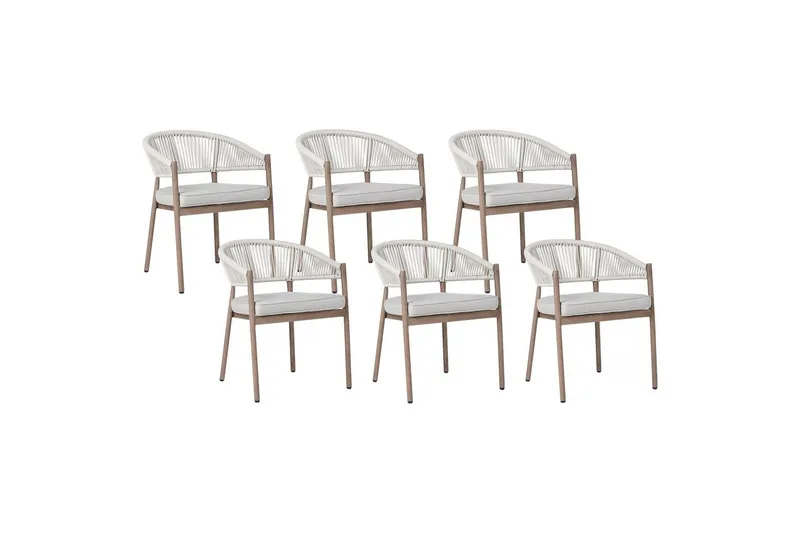 Hagestol sett med 6 Flavia