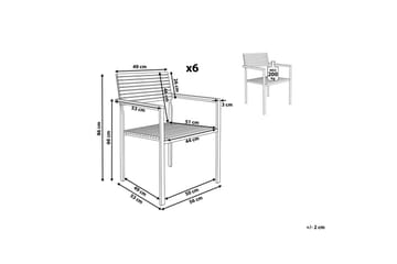 Hagestol sett med 6 Viareggio - Hagemøbler & utemiljø - Balkong & terrasse - Balkongmøbler - Balkongstoler