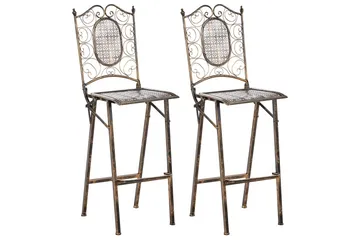 Hagestol sett med to Bormio - Hagemøbler & utemiljø - Balkong & terrasse - Balkongmøbler - Balkongstoler