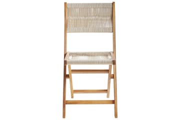 Hagestol Prossedi sett av 2 Beige/lyst tre - Beige/lyst tre - Hagemøbler & utemiljø - Balkong & terrasse - Balkongmøbler - Balkongstoler