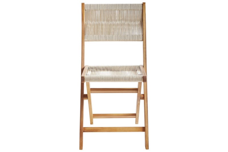 Hagestol Prossedi sett av 2 Beige/lyst tre - Beige/lyst tre - Hagemøbler & utemiljø - Balkong & terrasse - Balkongmøbler - Balkongstoler