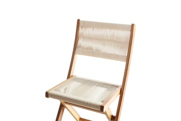 Hagestol Prossedi sett av 2 Beige/lyst tre - Beige/lyst tre - Hagemøbler & utemiljø - Balkong & terrasse - Balkongmøbler - Balkongstoler