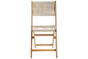 Hagestol Prossedi sett av 2 Beige/lyst tre - Beige/lyst tre - Hagemøbler & utemiljø - Balkong & terrasse - Balkongmøbler - Balkongstoler