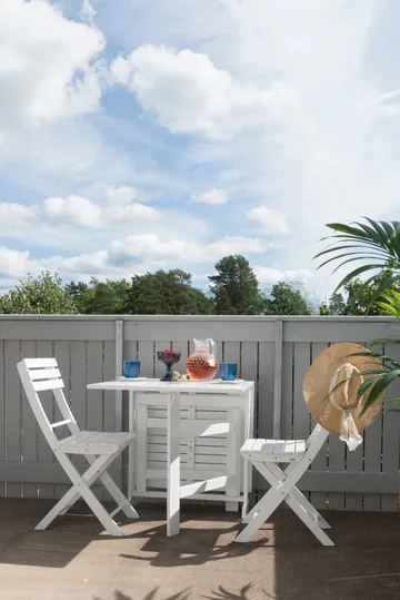 Hillerstorp Åre Klappstol 2-pakning - Hvit - Hagemøbler & utemiljø - Balkong & terrasse - Balkongmøbler - Balkongstoler