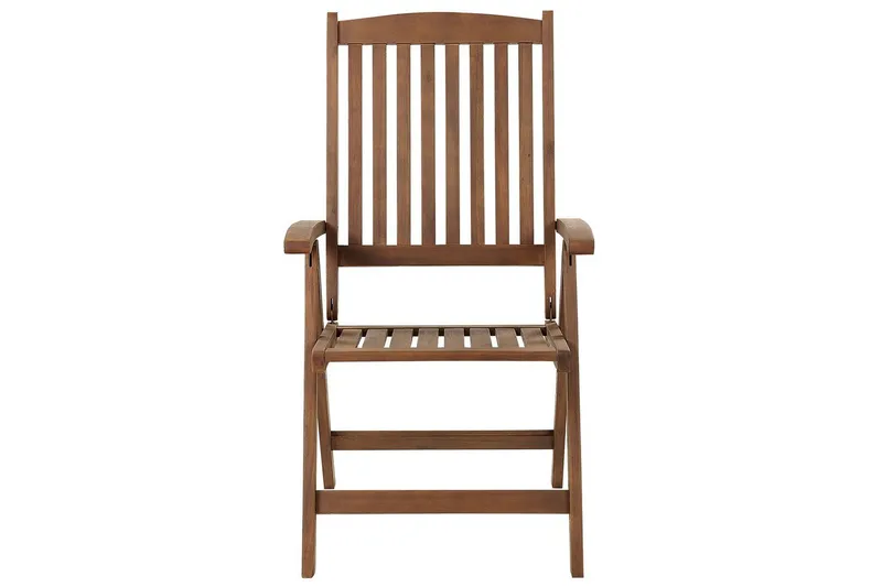 Hopfällbar möbeluppsättning Beliani Amantea Dark wood - Hagemøbler & utemiljø - Balkong & terrasse - Balkongmøbler - Balkongstoler