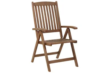 Hopfällbar möbeluppsättning Beliani Amantea Dark wood - Hagemøbler & utemiljø - Balkong & terrasse - Balkongmøbler - Balkongstoler