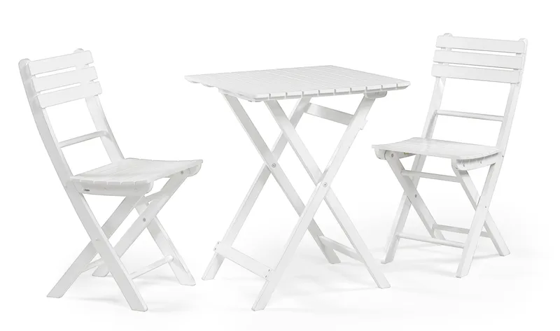 Kafébord Hillerstorp Åre Hvit 58 x 58 cm - Hvit - Hagemøbler & utemiljø - Balkong & terrasse - Balkongmøbler - Balkongbord