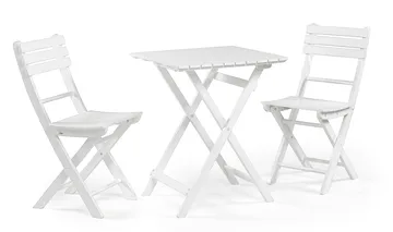 Kafébord Hillerstorp Åre Hvit 58 x 58 cm - Hvit - Hagemøbler & utemiljø - Balkong & terrasse - Balkongmøbler - Balkongbord