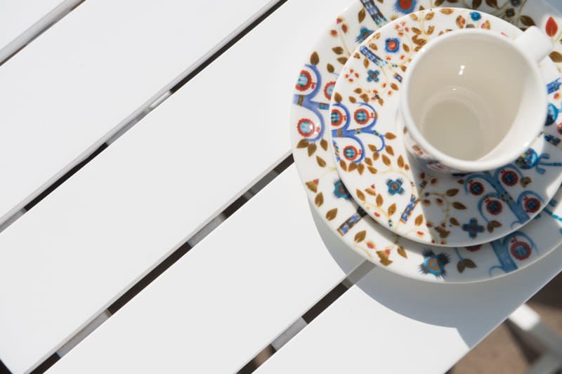 Kafébord Hillerstorp Åre Hvit 95 x 72 cm - Hvit - Hagemøbler & utemiljø - Balkong & terrasse - Balkongmøbler - Balkongbord