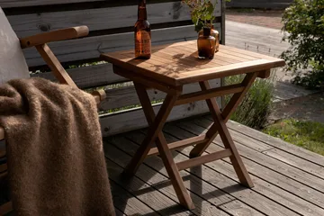 Kenya kafébord 70 cm utendørs - Mørk natur - Hagemøbler & utemiljø - Balkong & terrasse - Balkongmøbler - Balkongbord