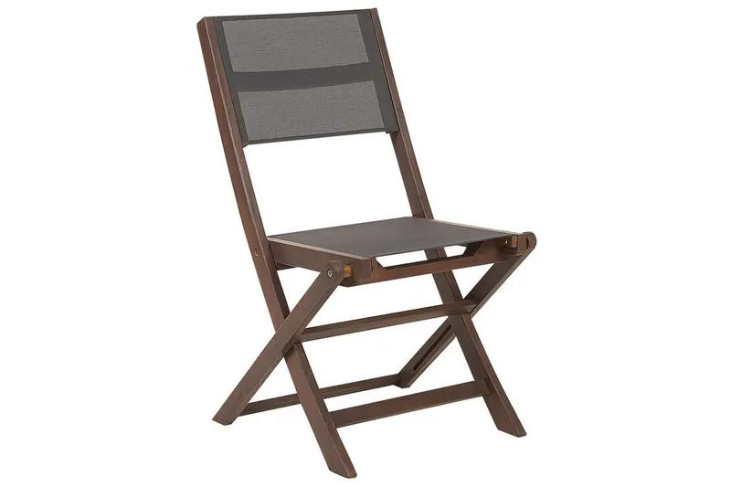 Kettelle Klappstol Utendørs 57x50x90 cm, Mørk Brun/Grå