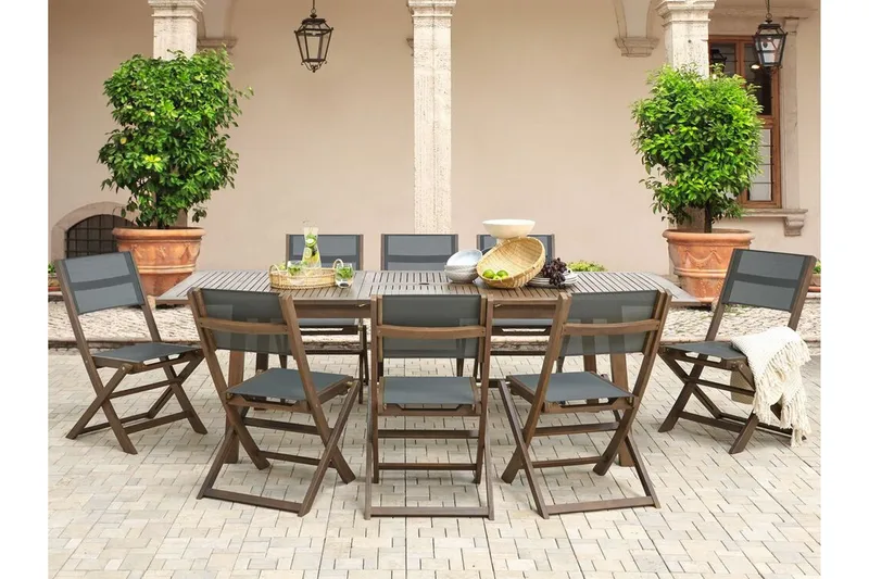 Kettelle Klappstol Utendørs 57x50x90 cm - Mørk Brun/Grå - Hagemøbler & utemiljø - Balkong & terrasse - Balkongmøbler - Balkongstoler