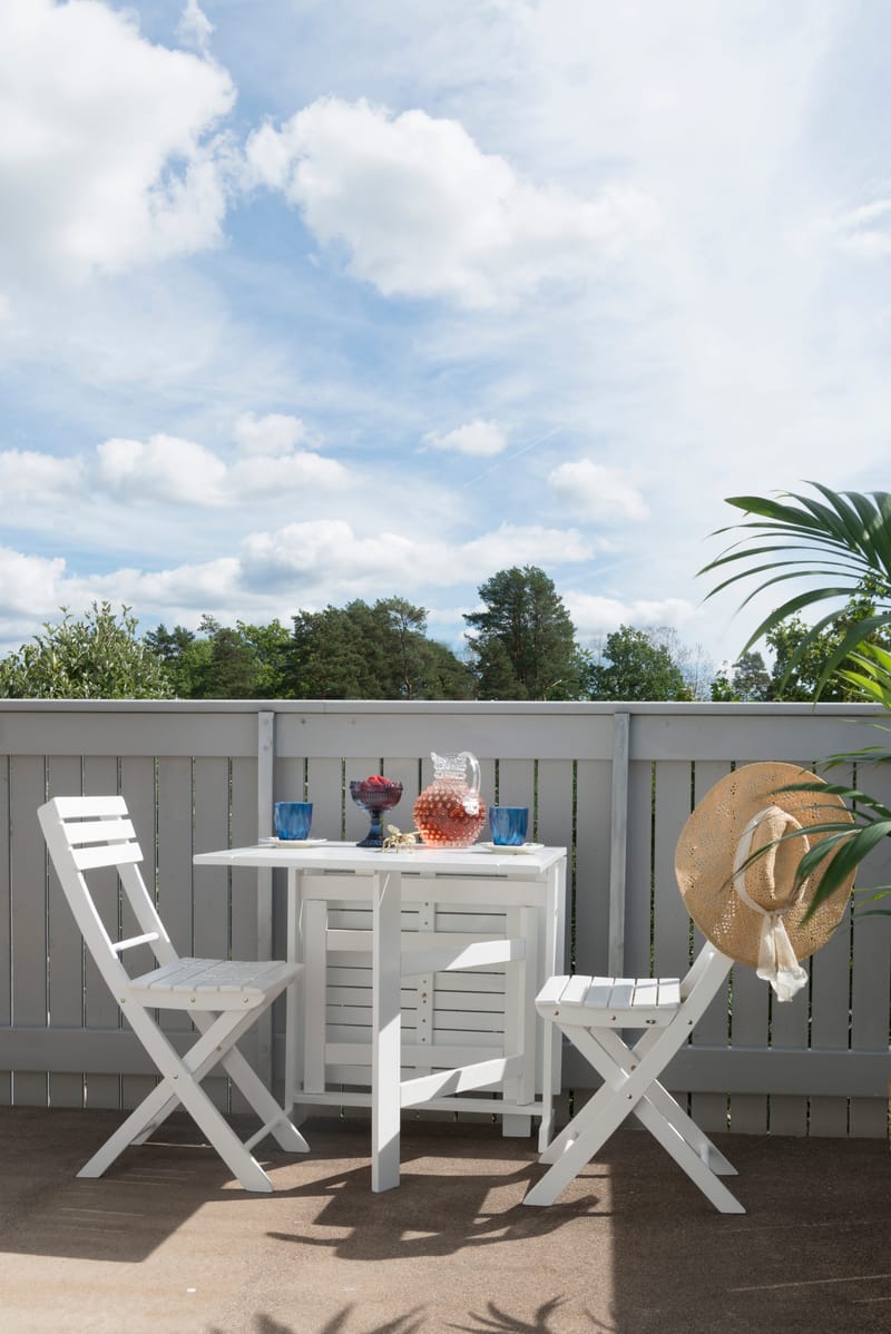 Klappstol Hillerstorp Åre 2-pakning - Hvit - Hagemøbler & utemiljø - Balkong & terrasse - Balkongmøbler - Balkongstoler