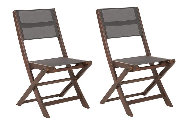 Klapstol Utendørs Kettelle 57x50x90 cm - Mørk Brun/Grå - Hagemøbler & utemiljø - Balkong & terrasse - Balkongmøbler - Balkongstoler