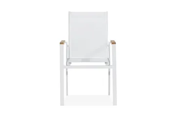 Las Vegas Stablebar Stol Utendørs - Hvit/Teak - Hagemøbler & utemiljø - Balkong & terrasse - Balkongmøbler - Balkongstoler