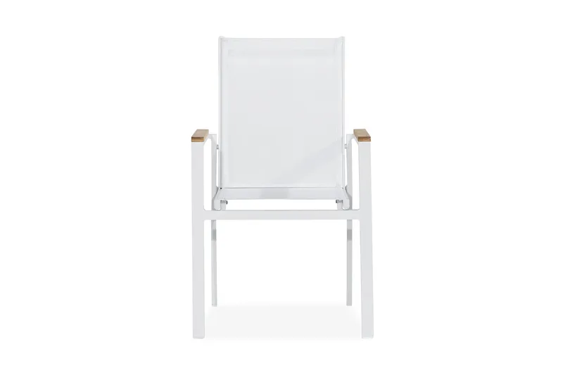 Las Vegas Stablebar Stol Utendørs - Hvit/Teak - Hagemøbler & utemiljø - Balkong & terrasse - Balkongmøbler - Balkongstoler