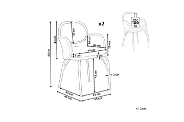 Leamington Lenestol - Natur/Beige/Grå/Sort - Hagemøbler & utemiljø - Balkong & terrasse - Balkongmøbler - Balkongstoler