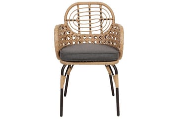 Leamington Lenestol - Natur/Beige/Grå/Sort - Hagemøbler & utemiljø - Balkong & terrasse - Balkongmøbler - Balkongstoler