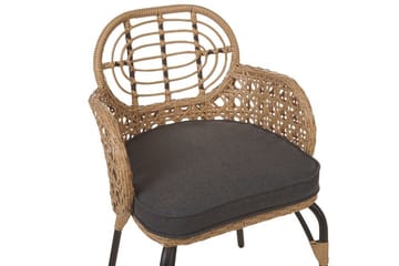 Leamington Lenestol - Natur/Beige/Grå/Sort - Hagemøbler & utemiljø - Balkong & terrasse - Balkongmøbler - Balkongstoler