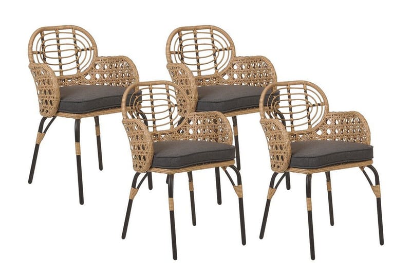 Leamington Lenestol - Natur/Beige/Grå/Sort - Hagemøbler & utemiljø - Balkong & terrasse - Balkongmøbler - Balkongstoler