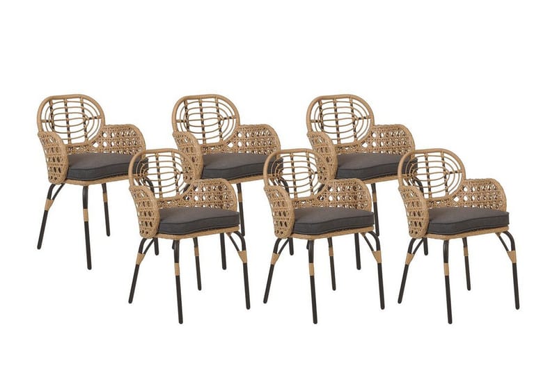 Leamington Lenestol - Natur/Beige/Grå/Sort - Hagemøbler & utemiljø - Balkong & terrasse - Balkongmøbler - Balkongstoler