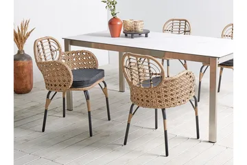 Leamington Lenestol - Natur/Beige/Grå/Sort - Hagemøbler & utemiljø - Balkong & terrasse - Balkongmøbler - Balkongstoler