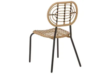 Leamington Spisestol Utendørs - Natur/Beige/Sort - Hagemøbler & utemiljø - Balkong & terrasse - Balkongmøbler - Balkongstoler