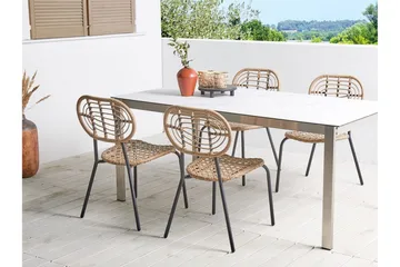 Leamington Spisestol Utendørs - Natur/Beige/Sort - Hagemøbler & utemiljø - Balkong & terrasse - Balkongmøbler - Balkongstoler