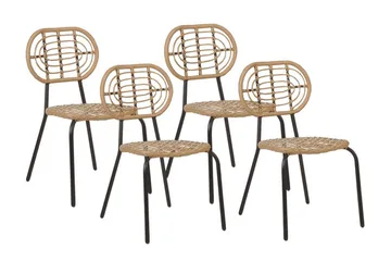 Leamington Spisestol Utendørs - Natur/Beige/Sort - Hagemøbler & utemiljø - Balkong & terrasse - Balkongmøbler - Balkongstoler