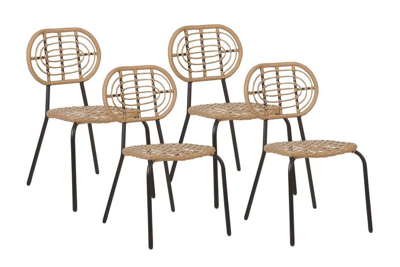 Leamington Spisestol Utendørs - Natur/Beige/Sort - Hagemøbler & utemiljø - Balkong & terrasse - Balkongmøbler - Balkongstoler