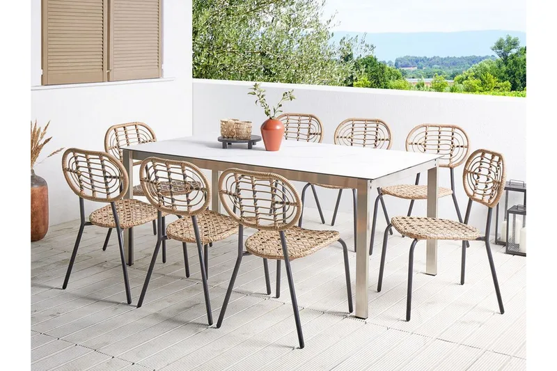 Leamington Spisestol Utendørs - Natur/Beige/Sort - Hagemøbler & utemiljø - Balkong & terrasse - Balkongmøbler - Balkongstoler