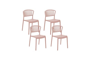 Leverano Spisestol Utendørs - Rosa - Hagemøbler & utemiljø - Balkong & terrasse - Balkongmøbler - Balkongstoler