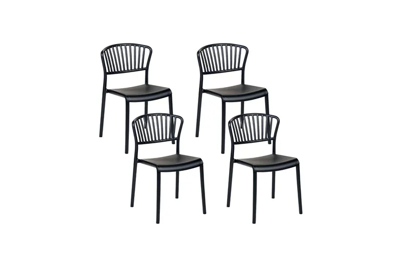 Leverano Spisestol Utendørs - Svart - Hagemøbler & utemiljø - Balkong & terrasse - Balkongmøbler - Balkongstoler