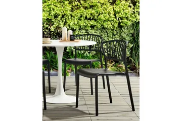 Leverano Spisestol Utendørs - Svart - Hagemøbler & utemiljø - Balkong & terrasse - Balkongmøbler - Balkongstoler