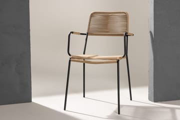 Lindos lenestol utendørs - Brun - Hagemøbler & utemiljø - Balkong & terrasse - Balkongmøbler - Balkongstoler