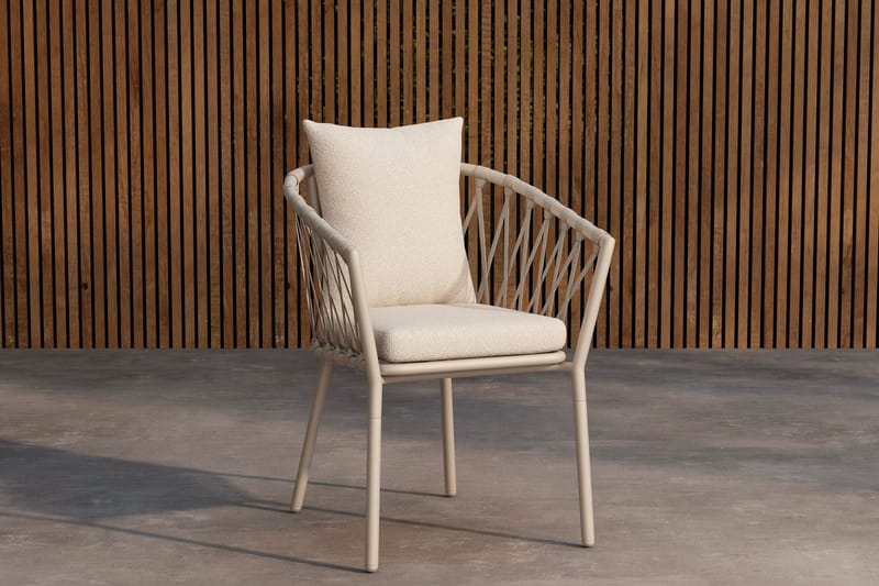 Linos spisestol utendørs, Hvit