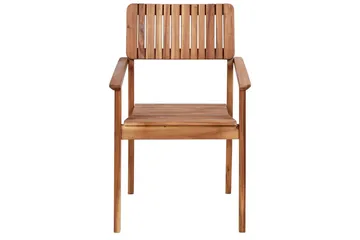 Matstol Beliani Agello set om 2 Light wood - Hagemøbler & utemiljø - Balkong & terrasse - Balkongmøbler - Balkongstoler