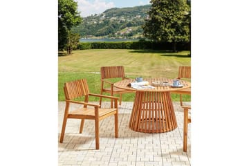 Matstol Beliani Agello set om 2 Light wood - Hagemøbler & utemiljø - Balkong & terrasse - Balkongmøbler - Balkongstoler