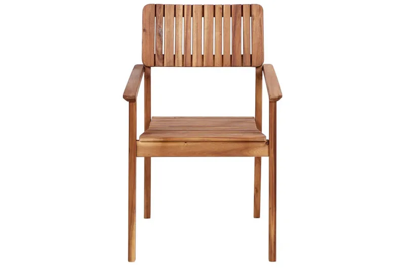 Matstol Beliani Agello set om 4 Light wood - Hagemøbler & utemiljø - Balkong & terrasse - Balkongmøbler - Balkongstoler