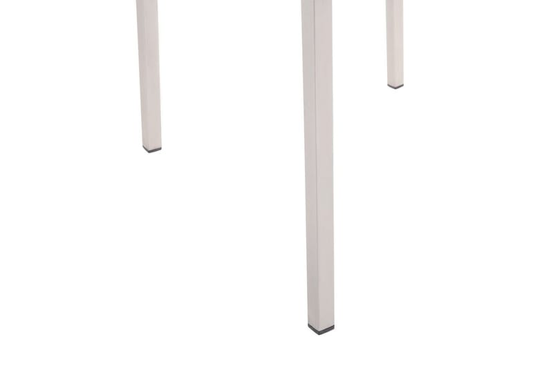 Matstol Beliani Grosseto set om 6 Sandbeige/silver/ljust trä Black||Silver - Hagemøbler & utemiljø - Balkong & terrasse - Balkongmøbler - Balkongstoler