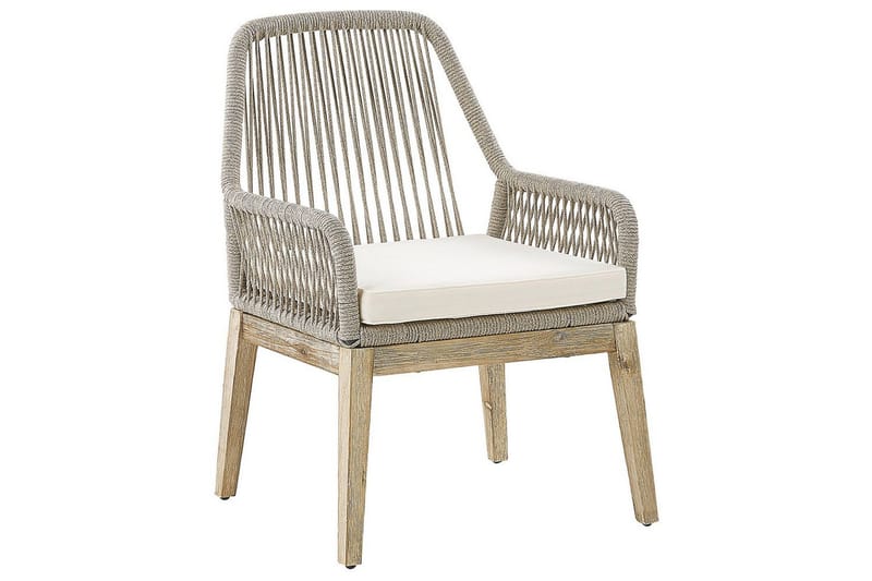 Matstol Beliani Olbia set om 2 Cream white - Hagemøbler & utemiljø - Balkong & terrasse - Balkongmøbler - Balkongstoler