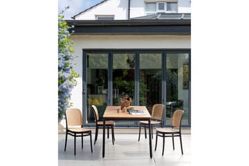 Matstol Beliani Plose set om 4 Beige - Hagemøbler & utemiljø - Balkong & terrasse - Balkongmøbler - Balkongstoler