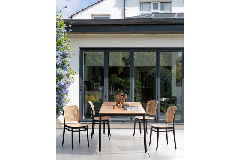 Matstol Beliani Plose set om 4 Beige - Hagemøbler & utemiljø - Balkong & terrasse - Balkongmøbler - Balkongstoler