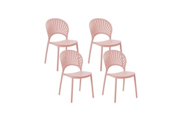 Matstol Utendørs Casarano - Rosa - Hagemøbler & utemiljø - Balkong & terrasse - Balkongmøbler - Balkongstoler