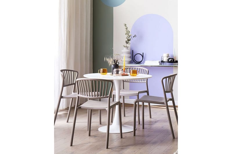 Matstol Utendørs Leverano - Beige - Hagemøbler & utemiljø - Balkong & terrasse - Balkongmøbler - Balkongstoler