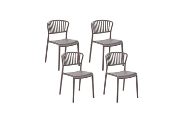 Matstol Utendørs Leverano - Beige - Hagemøbler & utemiljø - Balkong & terrasse - Balkongmøbler - Balkongstoler