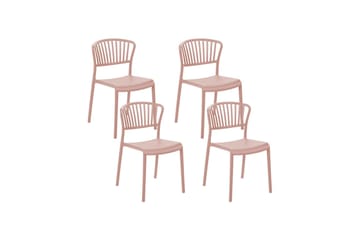 Matstol Utendørs Leverano - Rosa - Hagemøbler & utemiljø - Balkong & terrasse - Balkongmøbler - Balkongstoler