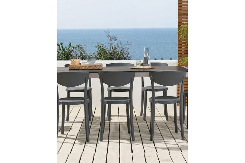 Matstol Utendørs Maple Creek - Mørk Grå - Hagemøbler & utemiljø - Balkong & terrasse - Balkongmøbler - Balkongstoler